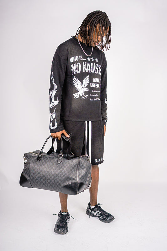 NK Black Faded Shorts