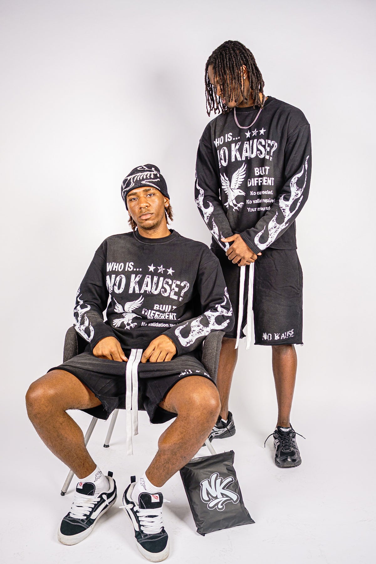 NK Black Faded Shorts